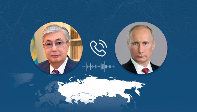 Токаев и Путин обсудили сотрудничеству между двумя странами по телефону